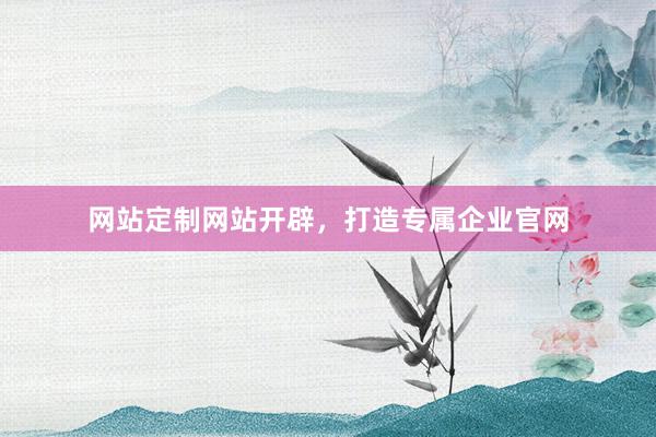 网站定制网站开辟，打造专属企业官网